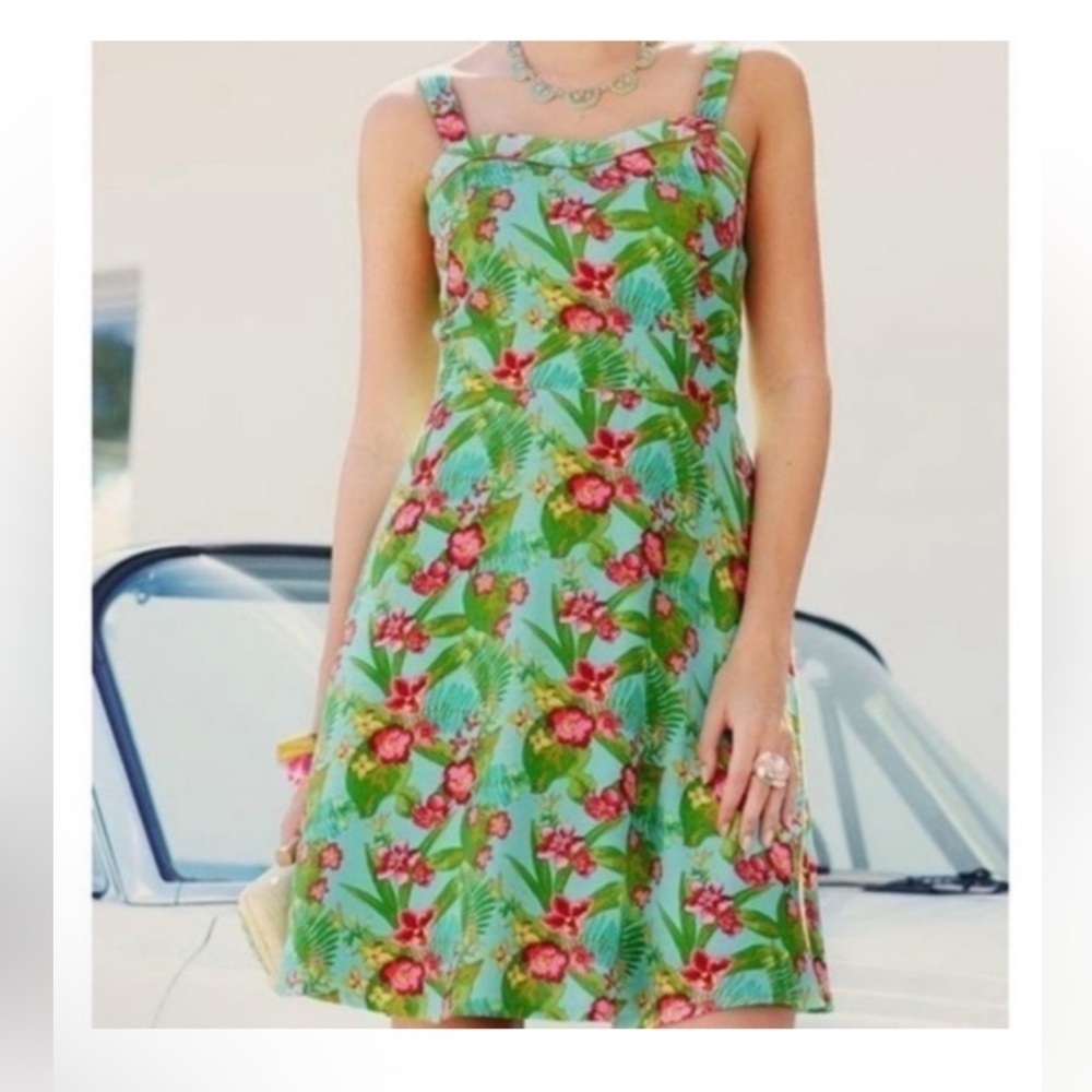 Matilda Jane hello lovely Hawaiian tropical dress size large